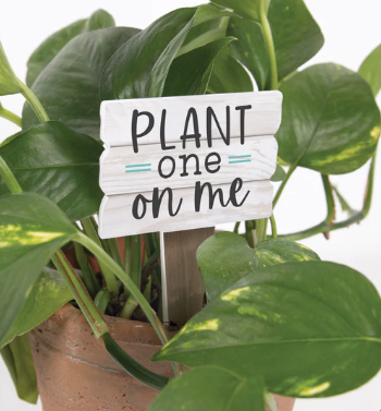 PLANT ONE ON ME PLANT PAL GARDEN SIGN