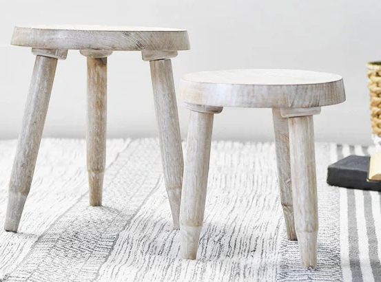 WOOD STOOLS