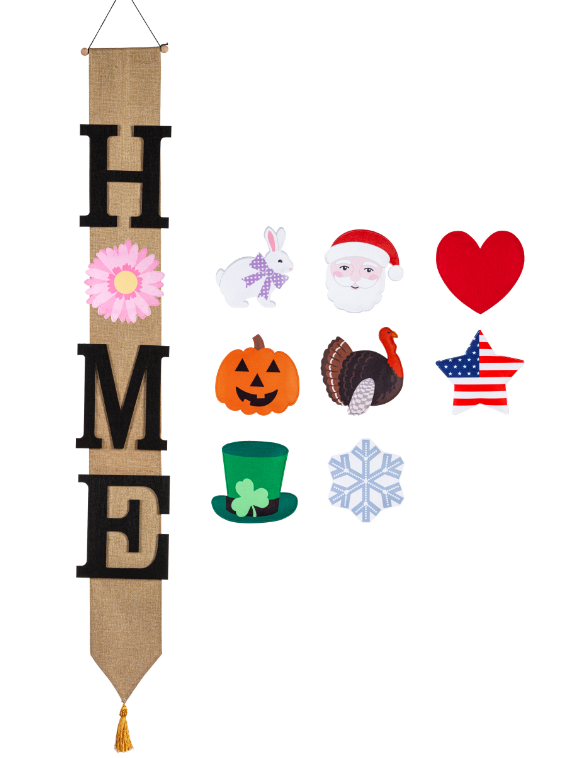 HOME Interchangeable Icon Door Banner