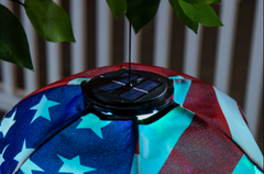 Waving American Flag Animated Lit Balloon Spinner