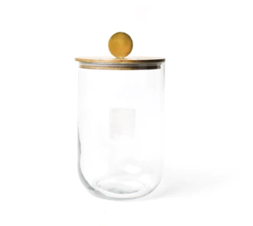 Mini Wooden Lid Happy Everything Glass Jar