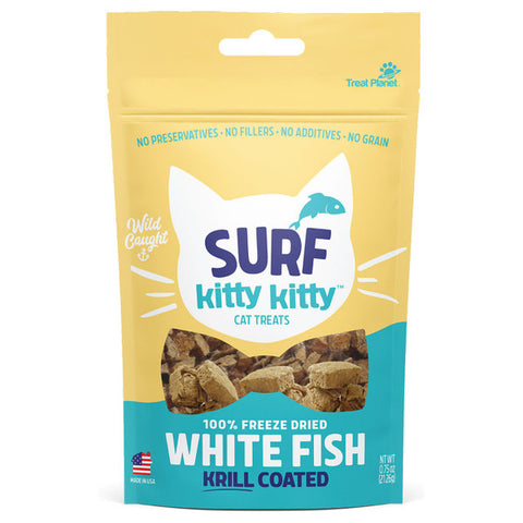 KITTY KITTY SURF FREEZE DRIED WHITE FISH TREAT WITH KRILL COATING .6OZ