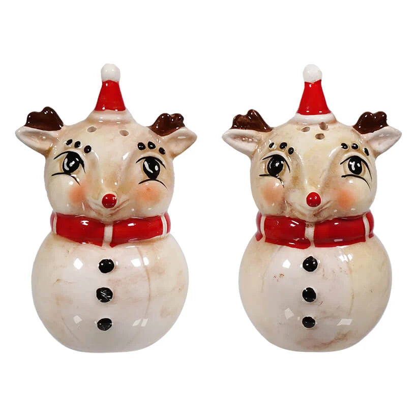 Johanna Parker Reindeer Salt & Pepper Shakers Set/2