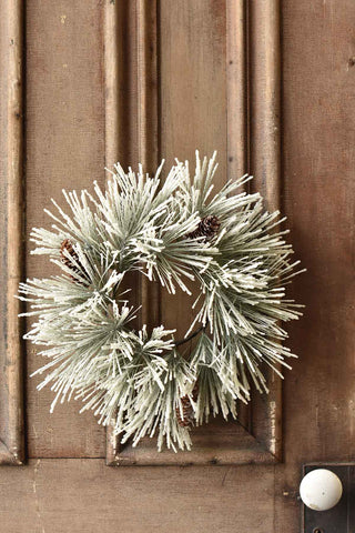Snowy Downs Pine Wreath | 10"