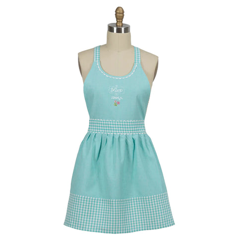 Live Simply Embroidered Hostess Apron