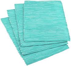 Ribbed Placemats-Aqua