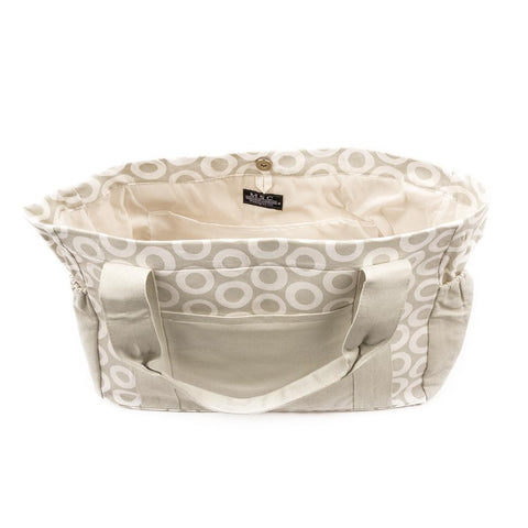 Mainstreet Collection Canvas Diaper Bag Gray
