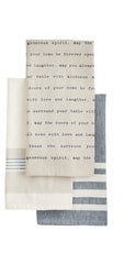 Navy Farm Dish Towel Set