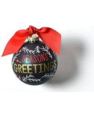 Coton Colors Season's Greetings Glass Ornament