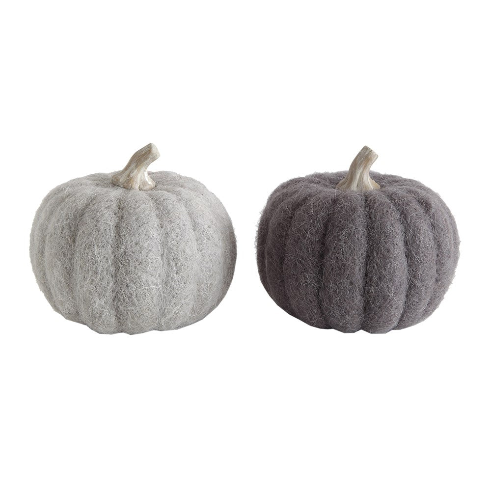 Round Wool Felt Pumpkin