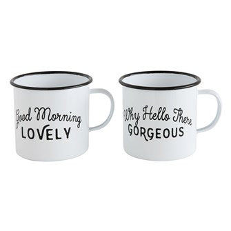 Enameled Mug w/ Saying,