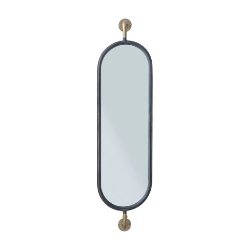 Metal Wall Mount Mirror with Brackets