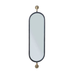 Metal Wall Mount Mirror with Brackets