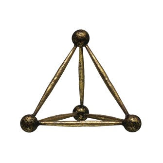 Metal Obelisk Shaped Decor
