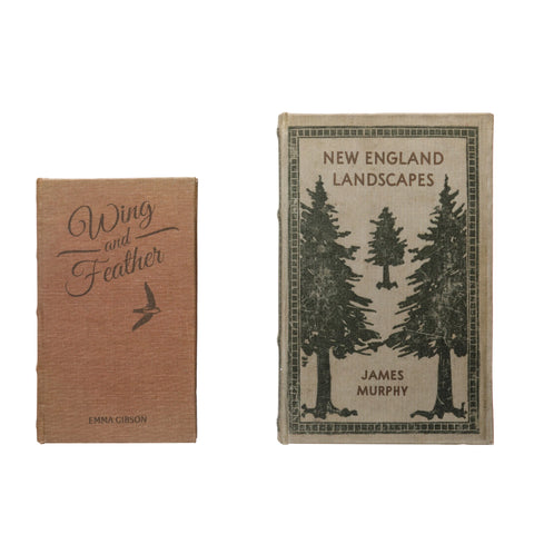 New England... Book Storage Boxes, Set of 2