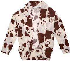 Waffle Knit Cardigan - Cow