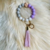 SILICONE BEADED KEYCHAIN WITH CLIP