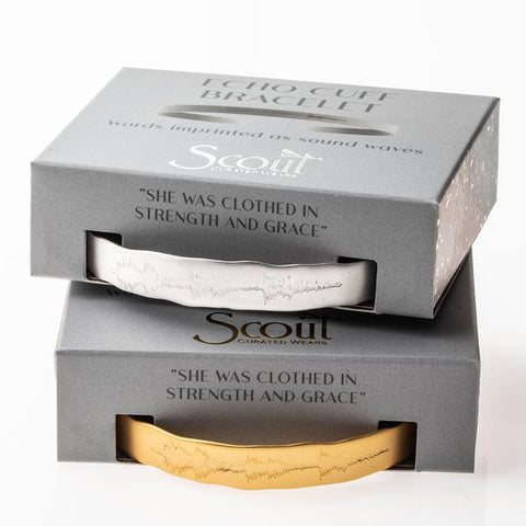 Echo Cuff:"She was clothed in Strength"