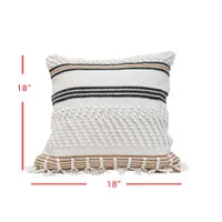 18X18 HAND WOVEN DAXTON PILLOW