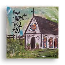 How Great Thou Art Canvas