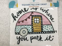 Square Button Pillow Swaps