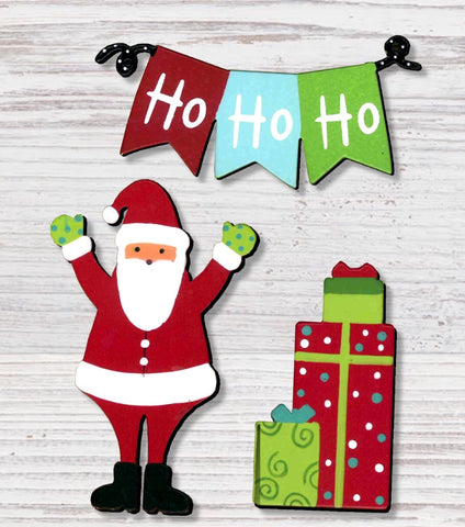 Ho Ho Ho Banner with Santa