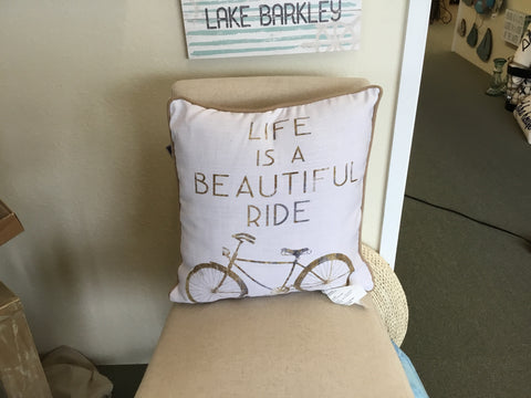 MWW Life is a Beautiful Ride Pillow