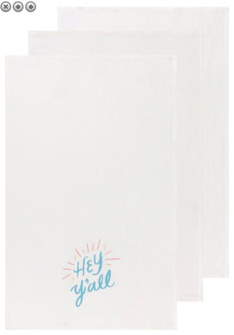 Bakers Floursack Hey Y’all Dishtowels- 3 Pack