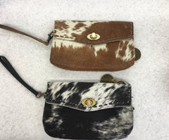 Myra Bag- Cowhide Wristlet