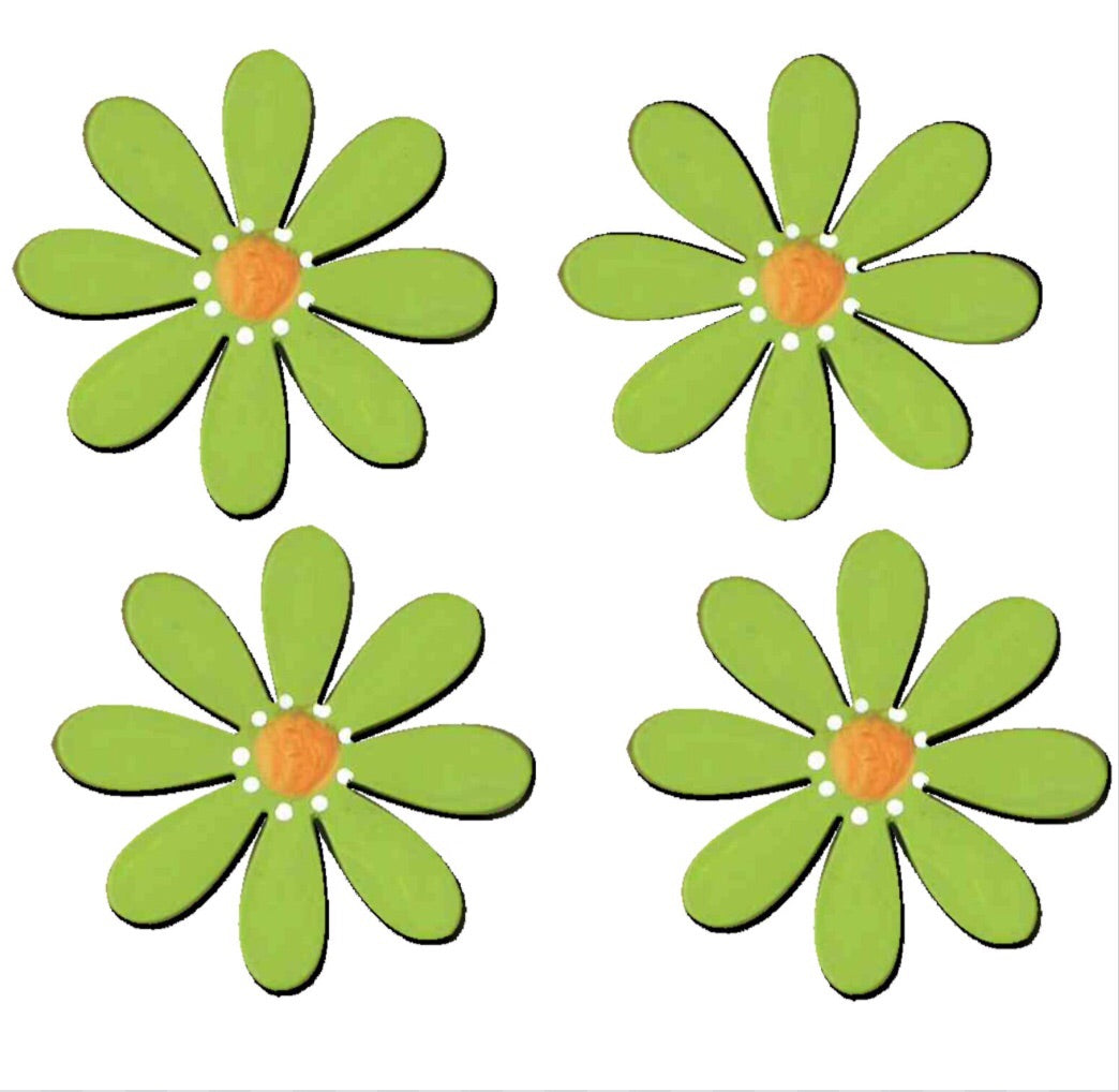 Flower magnets green
