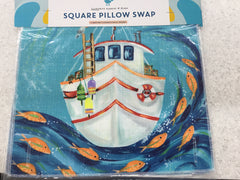 Square Button Pillow Swaps