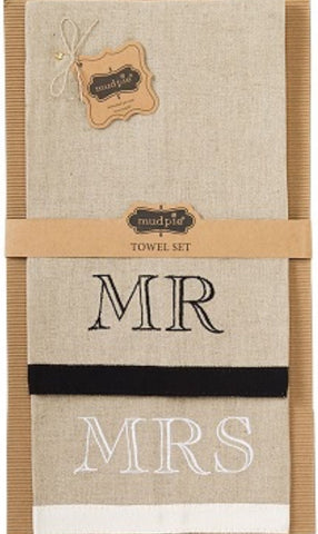 Mr&Mrs Tea Towel Set
