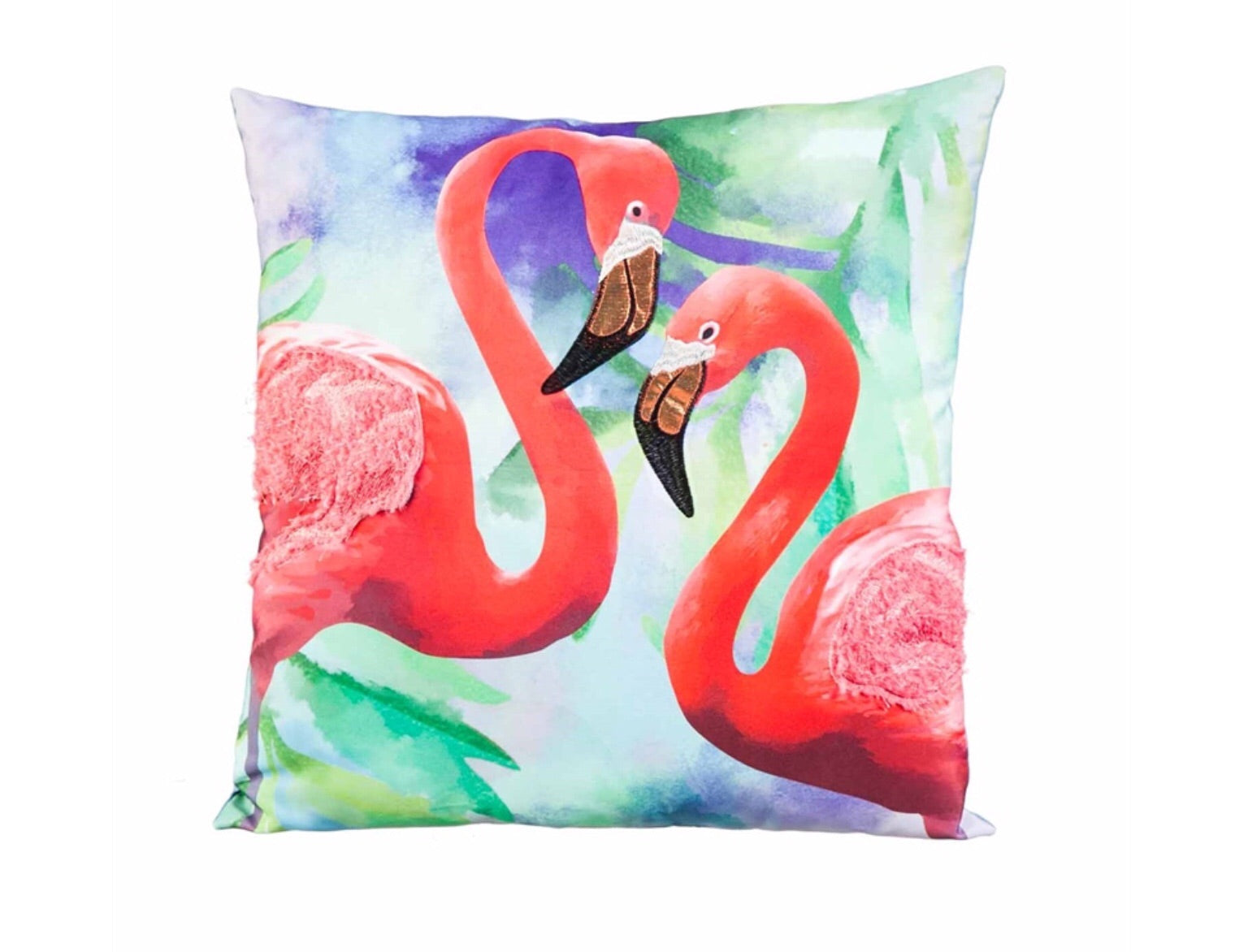 Pink Flamingos pillow