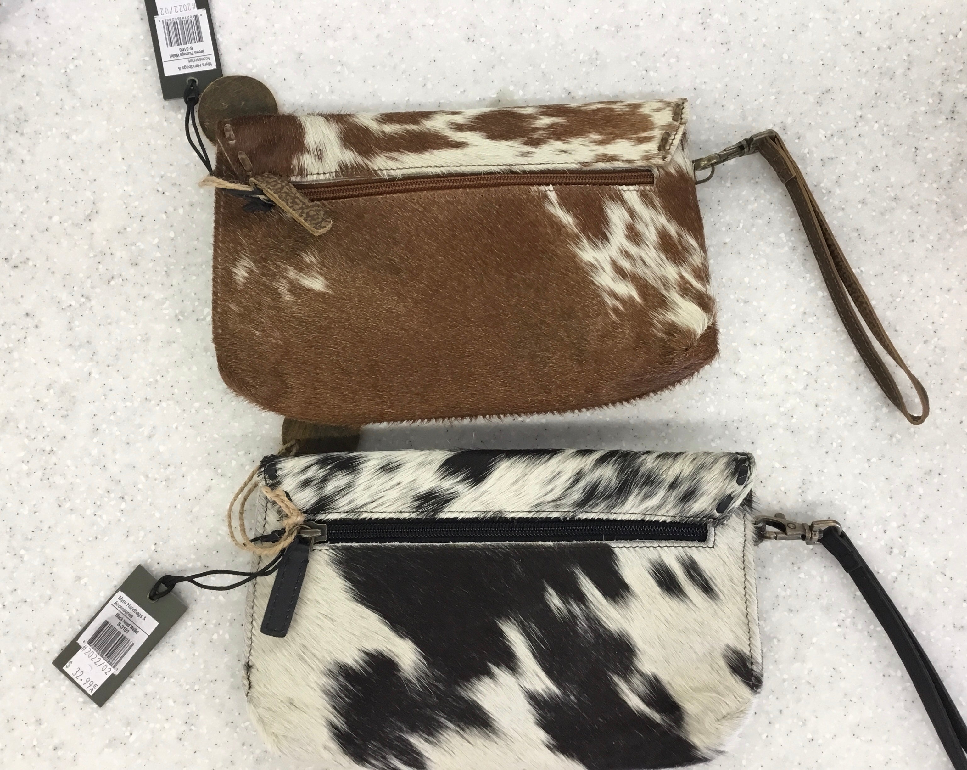 Myra Bag Tooled Leather Cowhide Fringe Bag