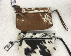 Myra Bag- Cowhide Wristlet