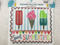 Square Button Pillow Swaps