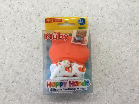 Nuby Happy Hands Silicone Mittens
