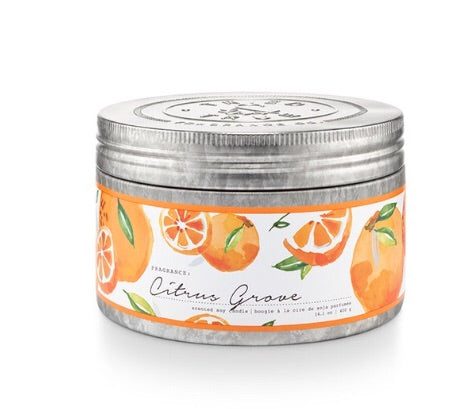 Citrus Grove Large Tin