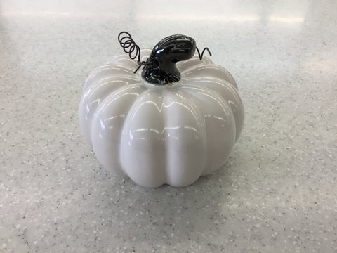 Ceramic White Pumpkin
