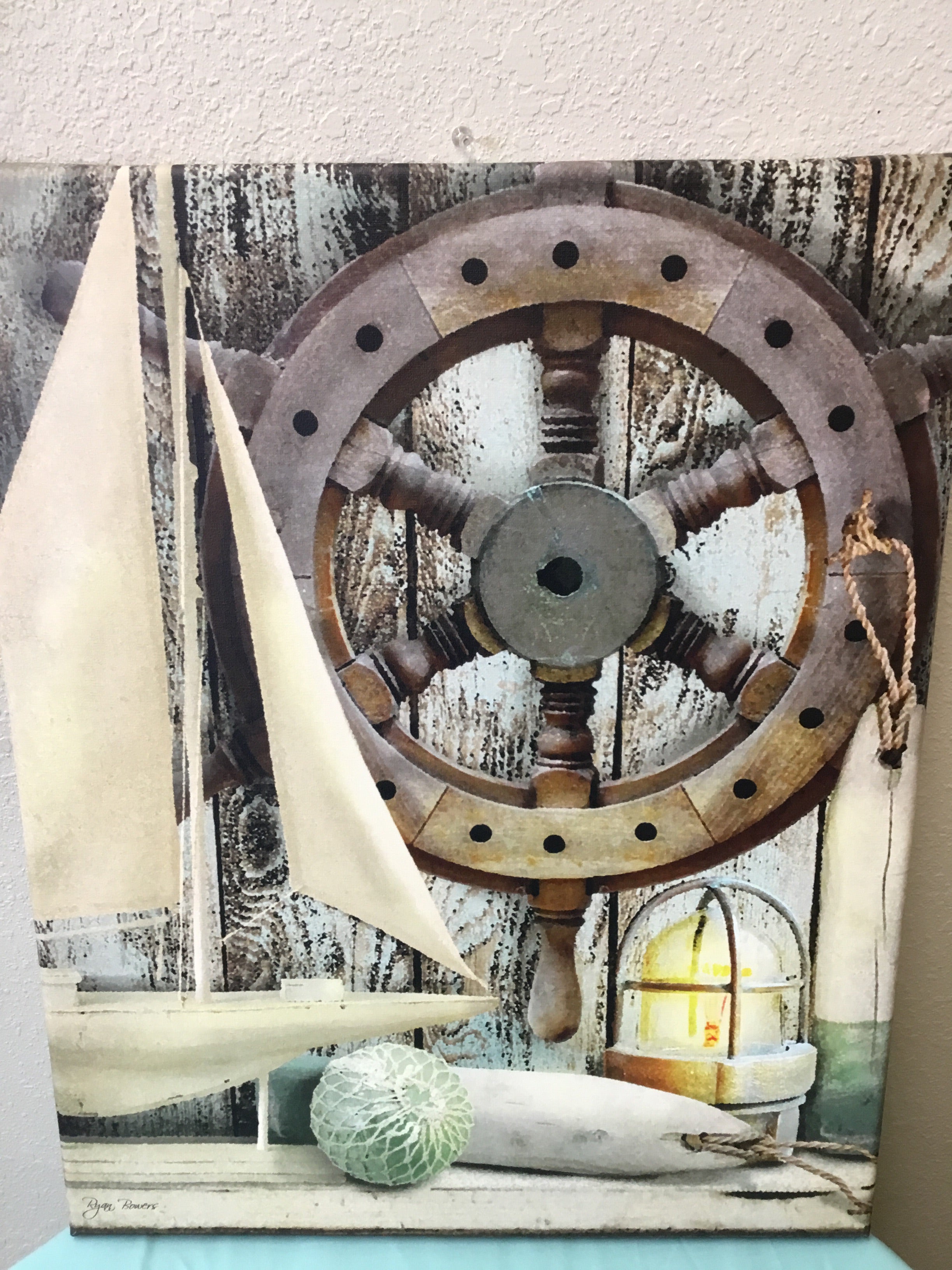 Seaside vignette canvas