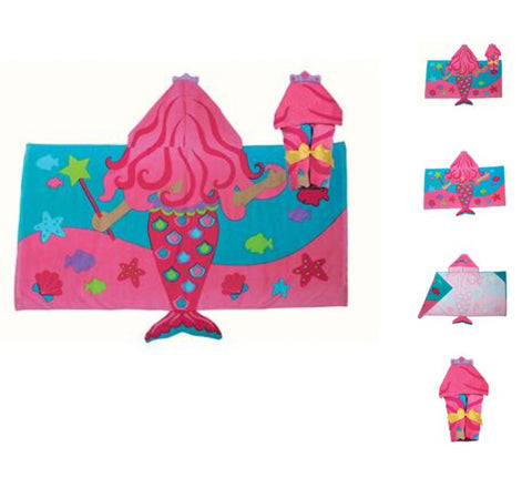 Hooded towel mermaid
