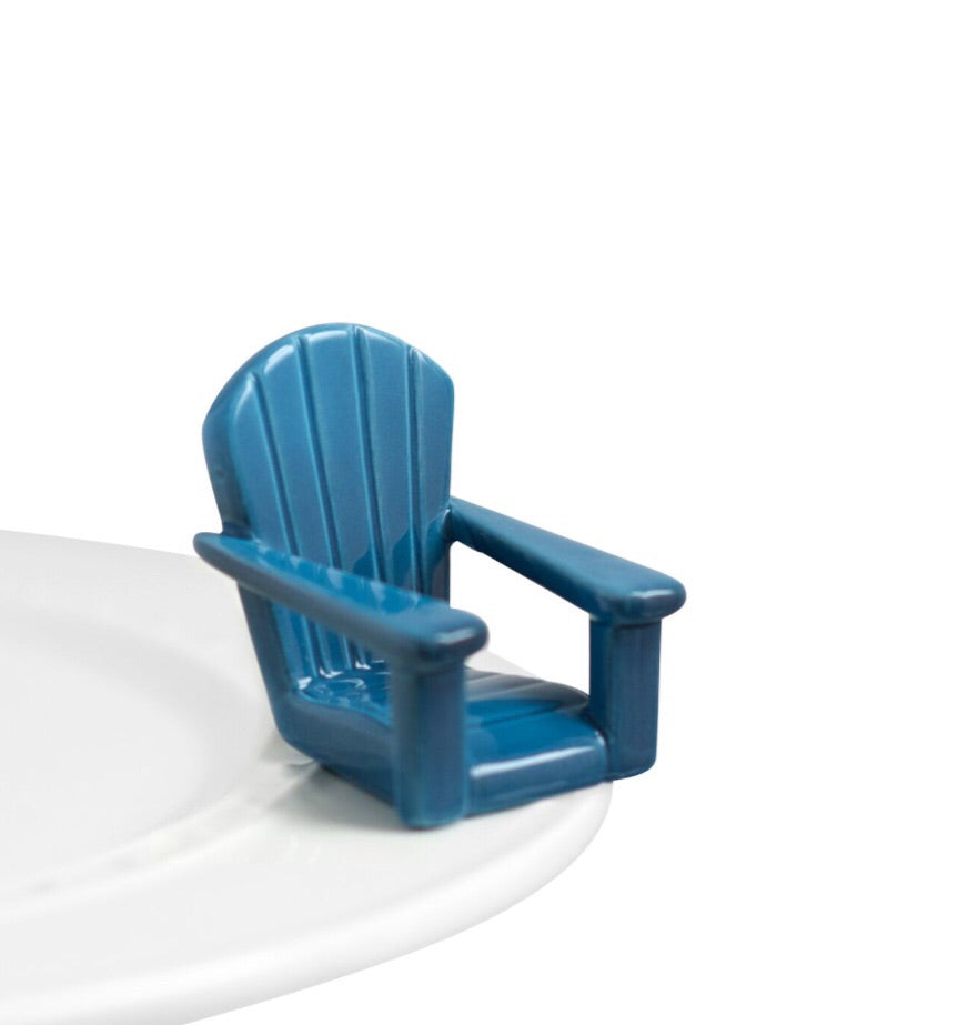 Blue Adirondack chair