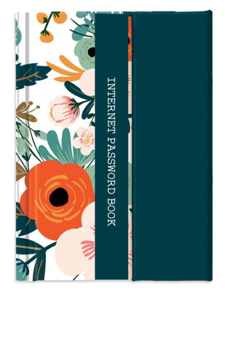 Floral Password Book