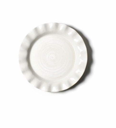 White Ruffle Plate