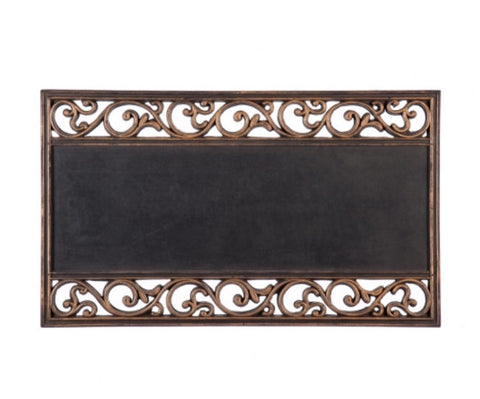 Metallic Scroll Coir Switchmat Tray