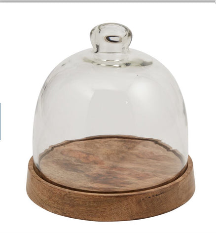 Round glass cloche