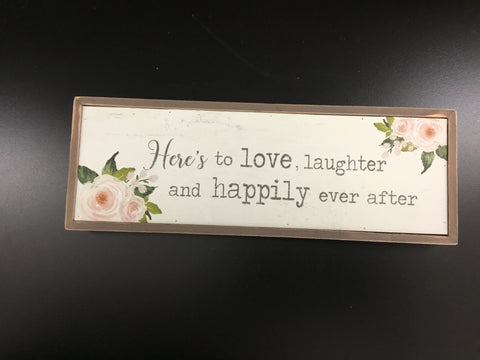 Happily Ever After Wood sign