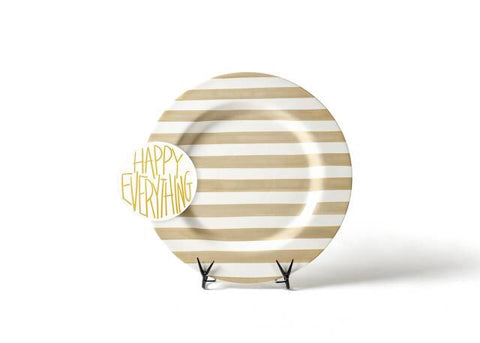 Neutral Stripe Big Entertaining Platter
