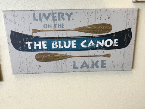 Timeless By Design Canvas The Blue Canoe Picture