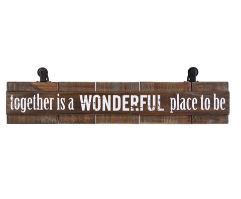 Together is a wonderful place to be